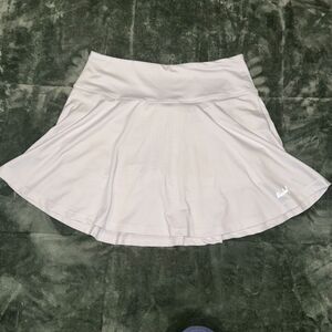 Baleaf Tennis Skirt Women's L White Stretch Athletic Running High Waist Skort